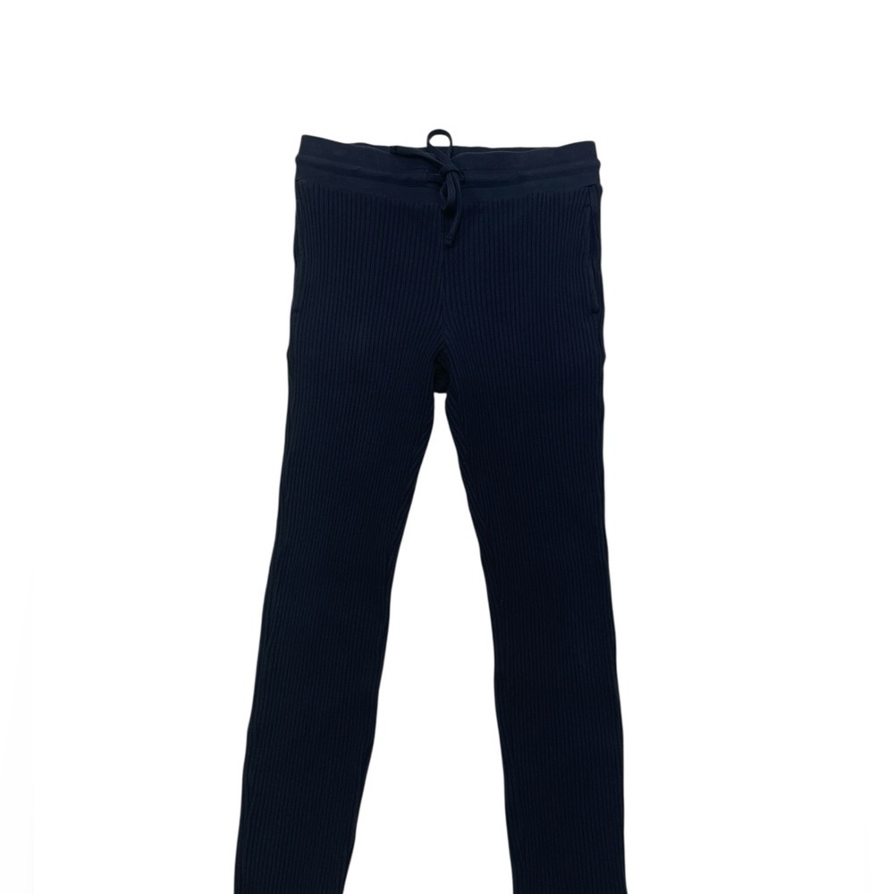 THE RANGE Jogger Pants Black Ribbed Drawstring Size Large - Picture 9 of 13